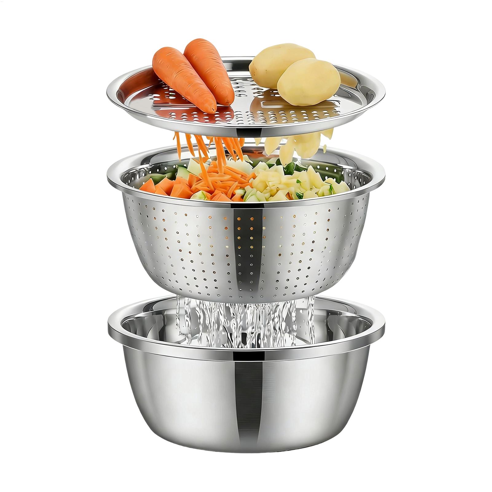 Meal Prep With Rice - Passoire égouttoir en acier inoxydable 26